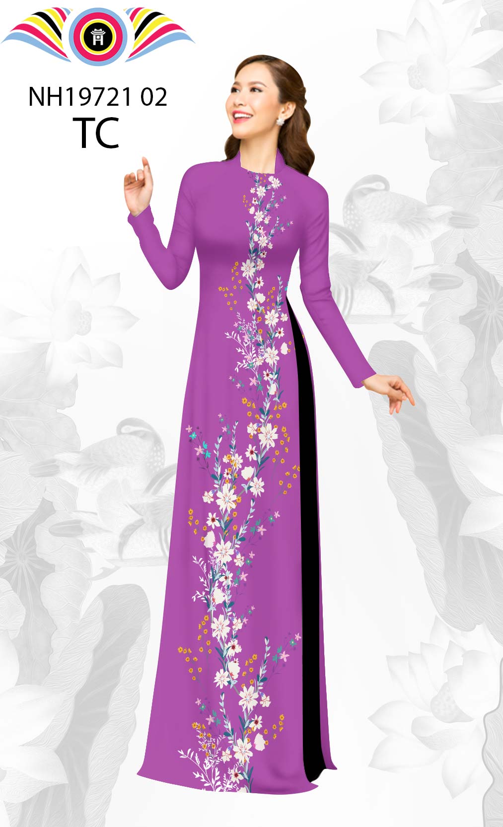 3D Printed Ao Dai Women - Vietnamese Long Dress Ao Dai- Áo Dài Bộ